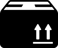 Box Of Packing For Delivery Silhouette Svg Vector, Free Vectors File